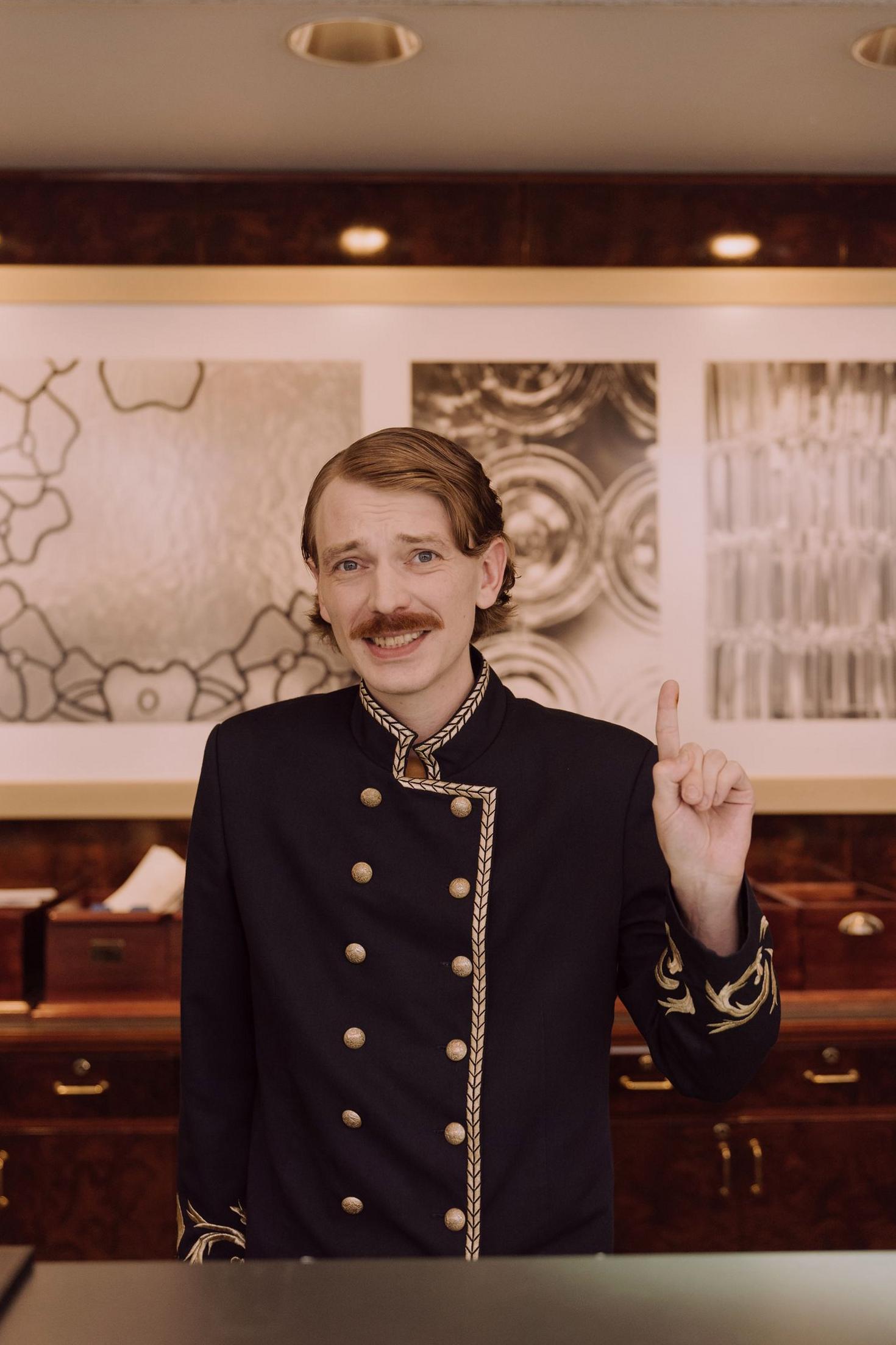 Welcoming hotel concierge team